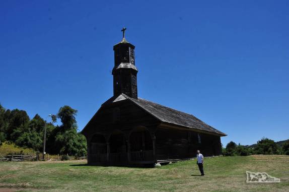 Igreja de Colo, na ilha de Chiloé, no sul do Chile